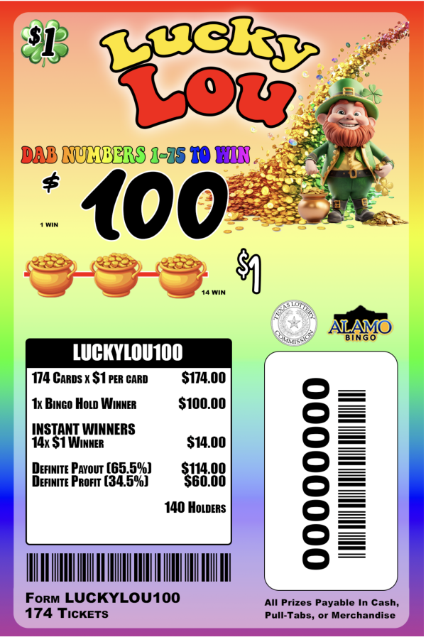 ALAMO: Lucky Lou $100 (174ct)
